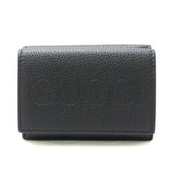 Gucci Logo Mini Wallet 736151 Women,Men Leather Wallet (tri-fold) Black