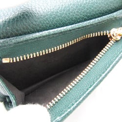Gucci Zumi 570660 Women's Leather Wallet (bi-fold) Dark Green