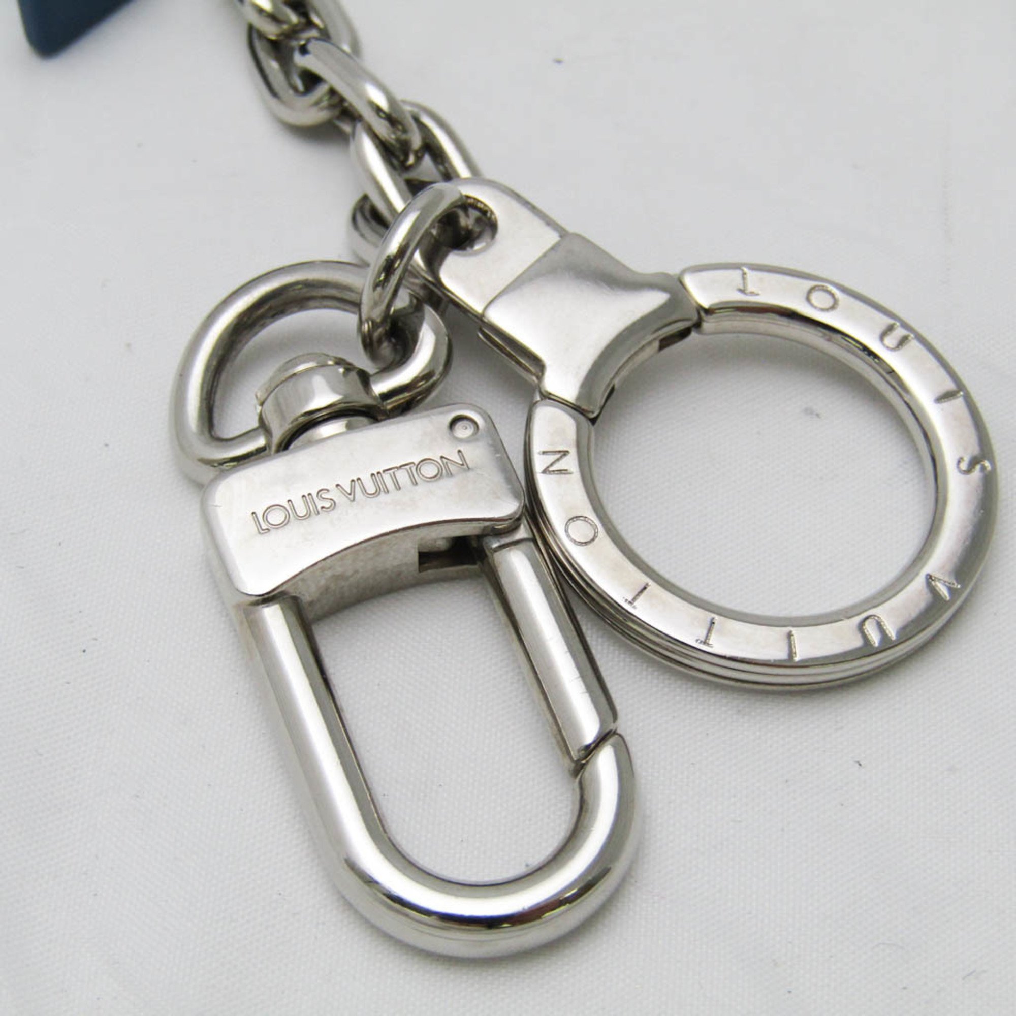 Louis Vuitton Initial Key Chain M67148 Keyring (Navy,Silver)