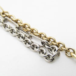 Louis Vuitton Rhinestone Metal Chain Earrings Gold,Silver