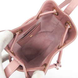 Salvatore Ferragamo Gancini DH-21 H484 Women's Leather Shoulder Bag Light Pink