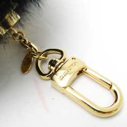 Louis Vuitton Fur,Metal Handbag Charm Black,Gold Fuzzy Bubble Bag Charm M67372