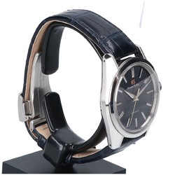 Grand Seiko 44GS 55th Anniversary Limited Edition SBGY009 Tsuki Tenshin Automatic Watch Silver Navy Men's
