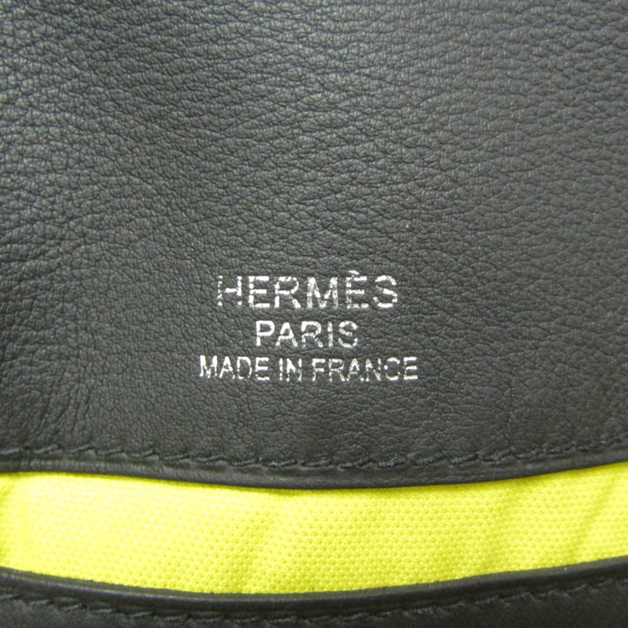 Hermes City Slide Messenger Women,Men Leather Shoulder Bag Black