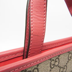 Gucci Children's Higuchi Yuko 605614 Women's Leather,Coated Canvas Handbag Beige,Multi-color,Pink