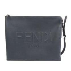Fendi 7VA604 Men,Women Leather Shoulder Bag Navy