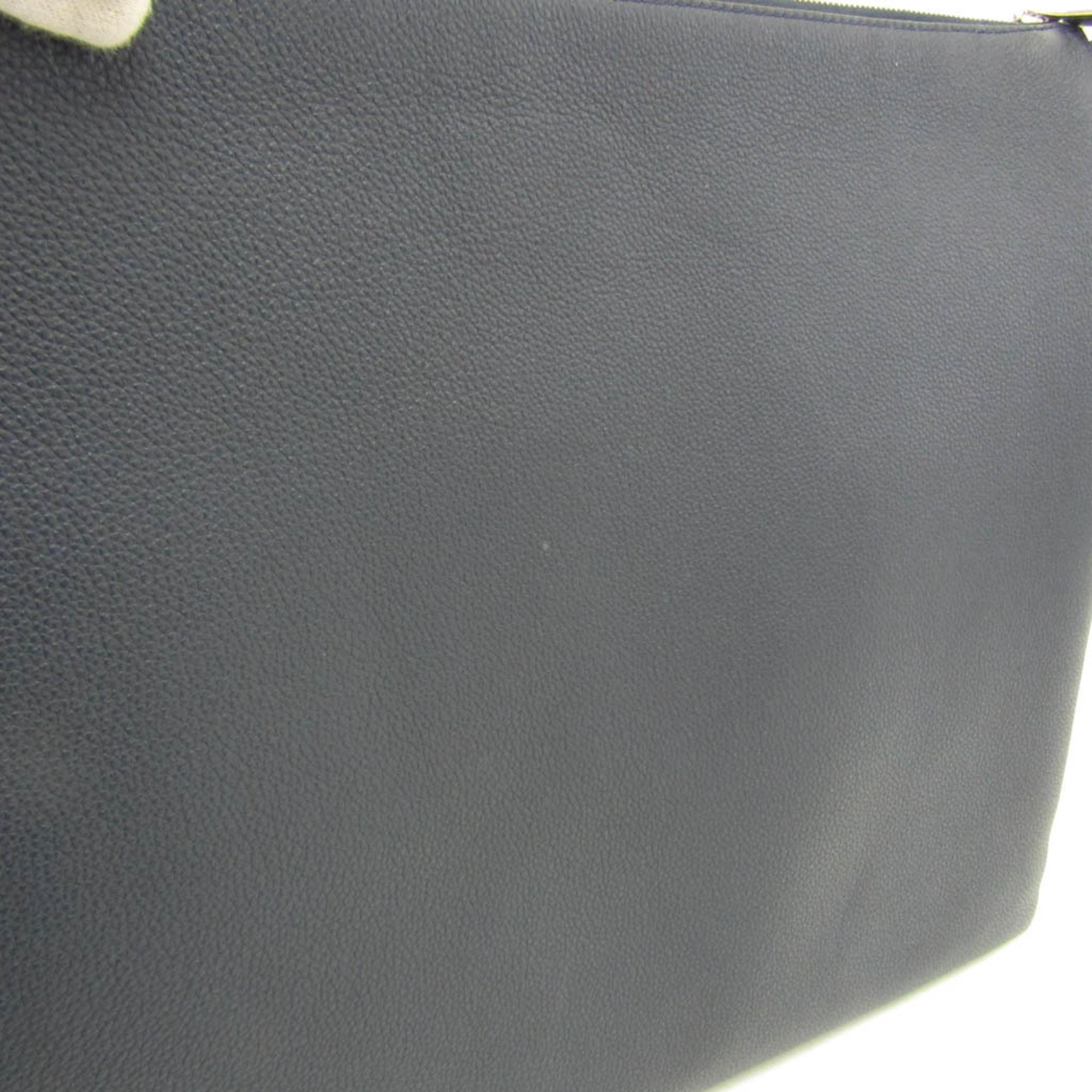 Fendi 7VA604 Men,Women Leather Shoulder Bag Navy