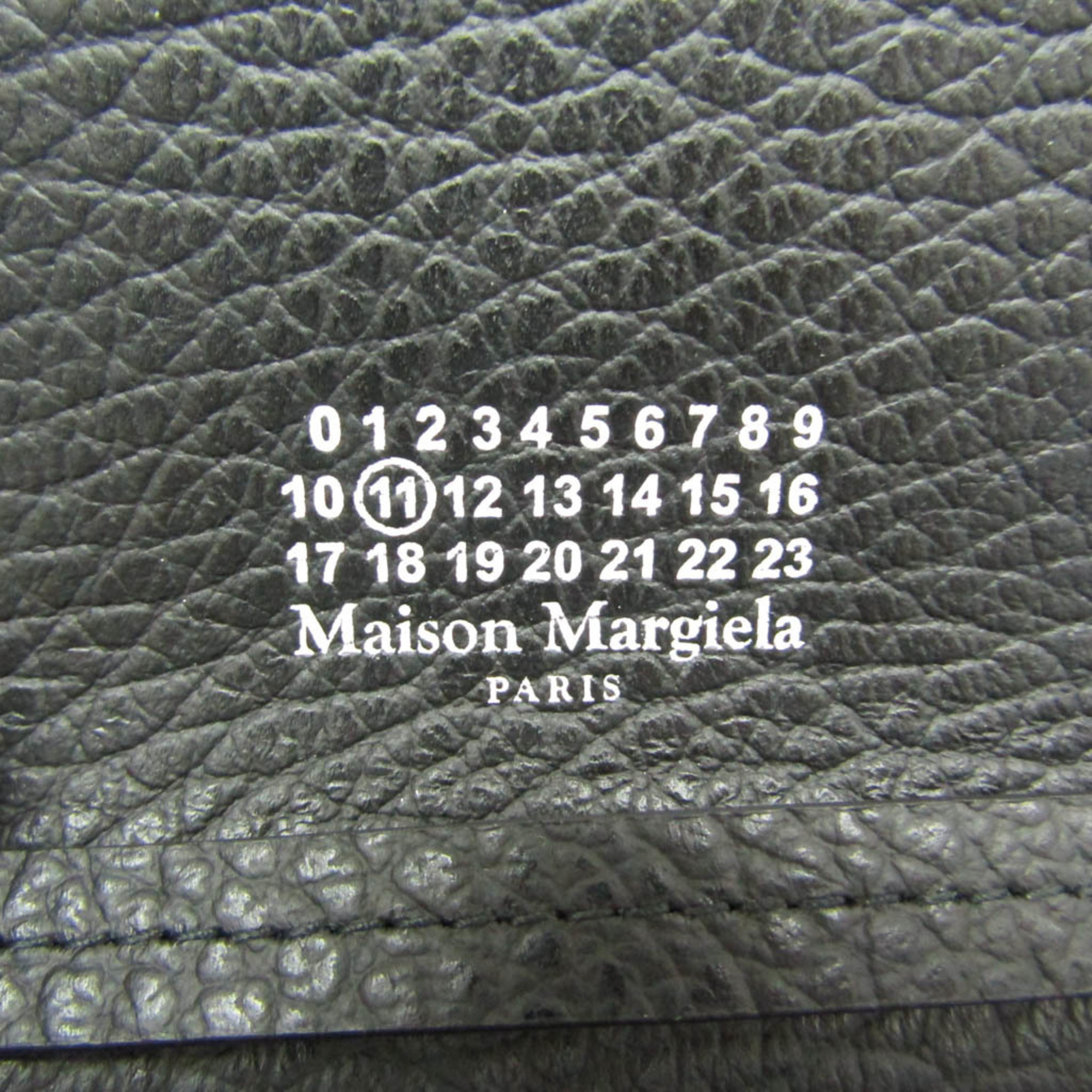 Maison Margiela SA3U10008 Women's Leather Shoulder Bag Black