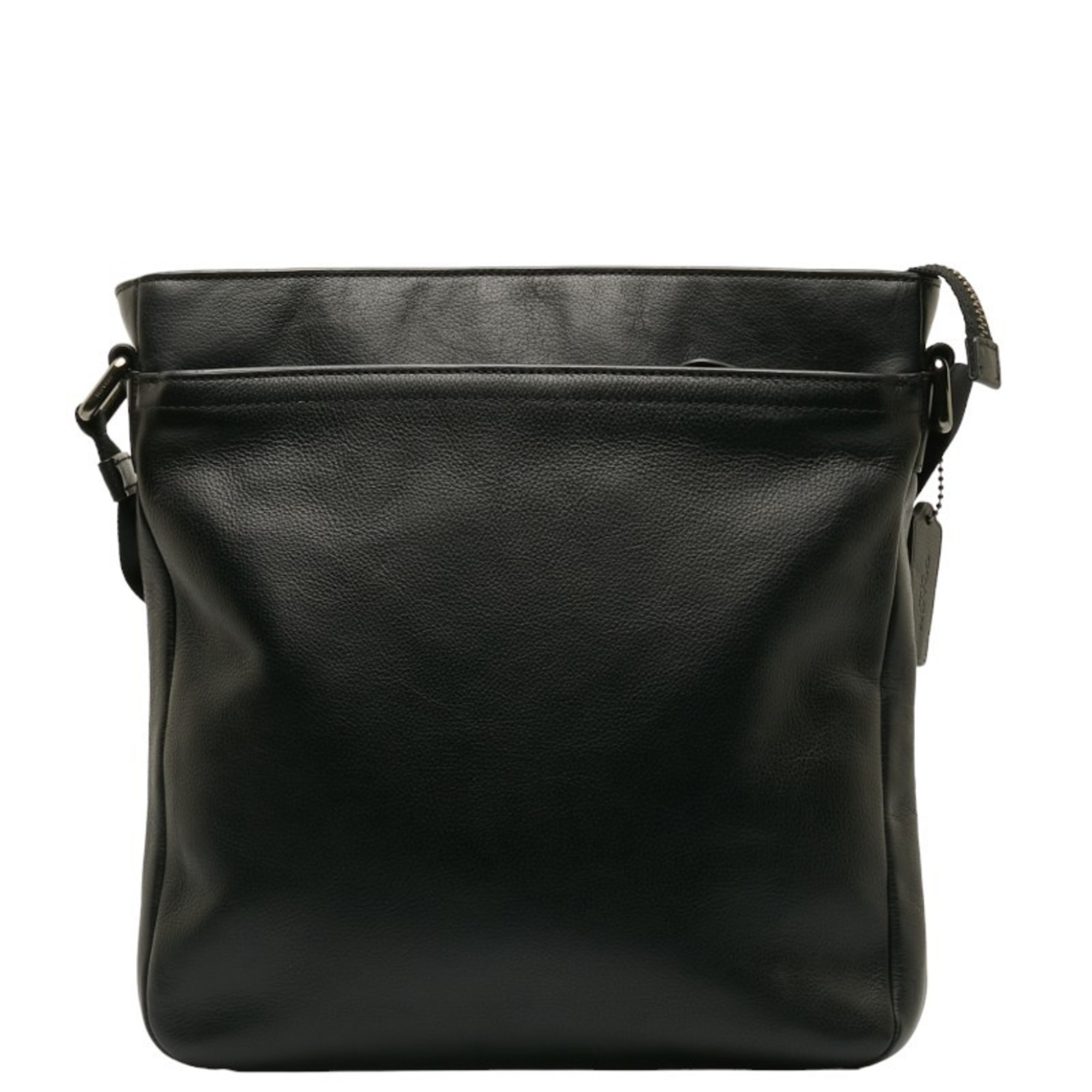 Coach Shoulder Bag F71948 Black Leather Felt Women's COACH