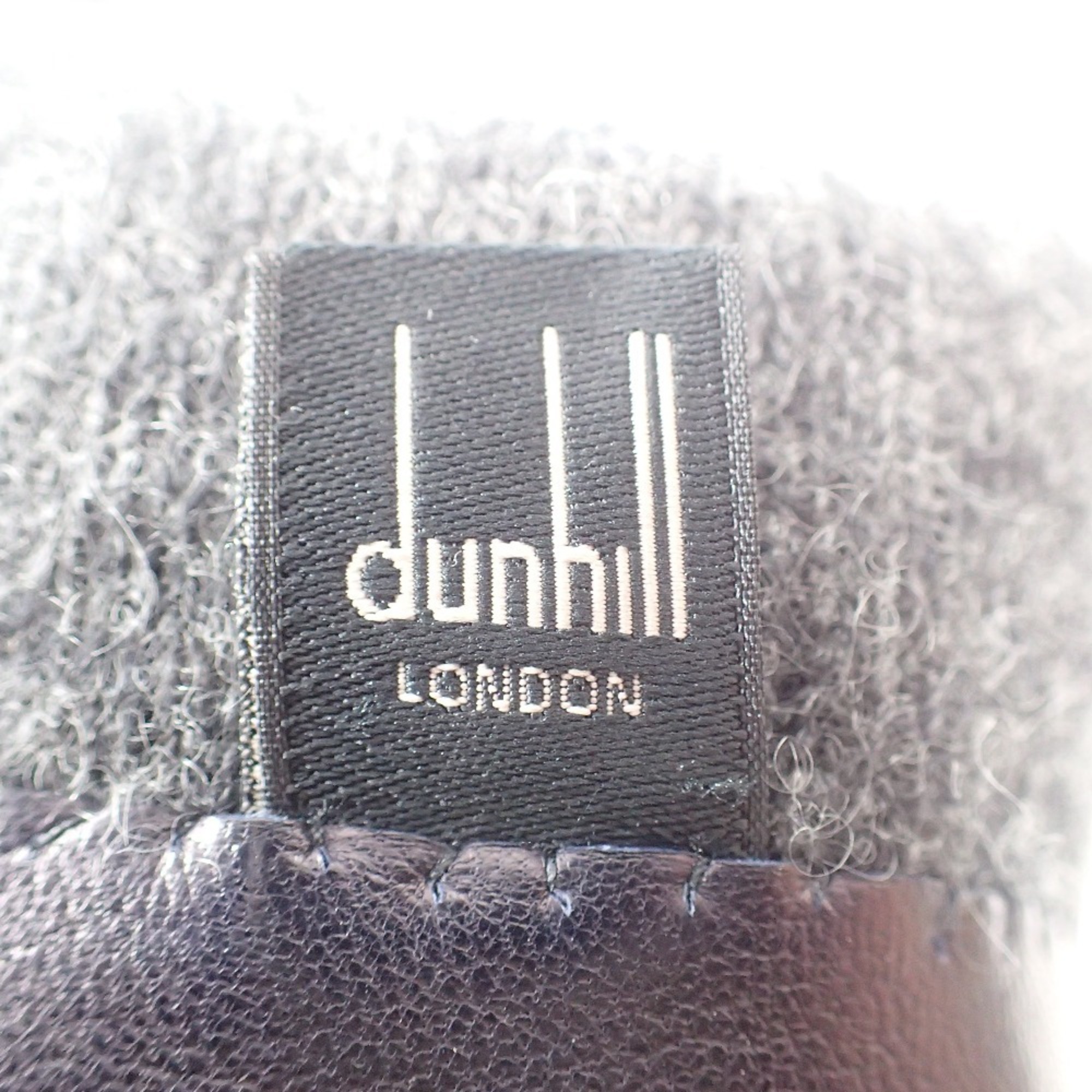 Dunhill Lamb Leather Cashmere Lining Gloves 8.5 Navy Men's