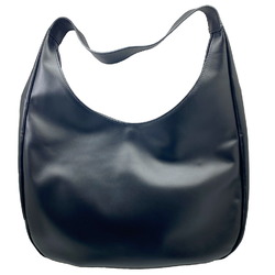 MIUMIU Miu Bag Hobo Leather Black 5BC155 Embossed BIG Women's Men's Unisex