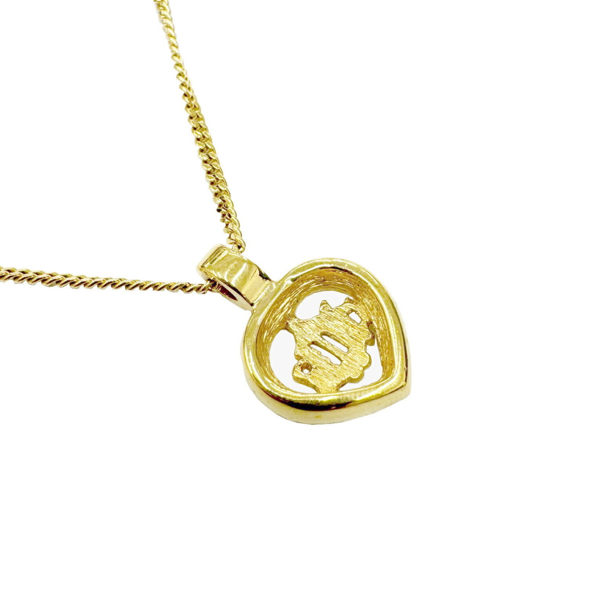 Christian Dior Necklace GP Gold Plated Women's