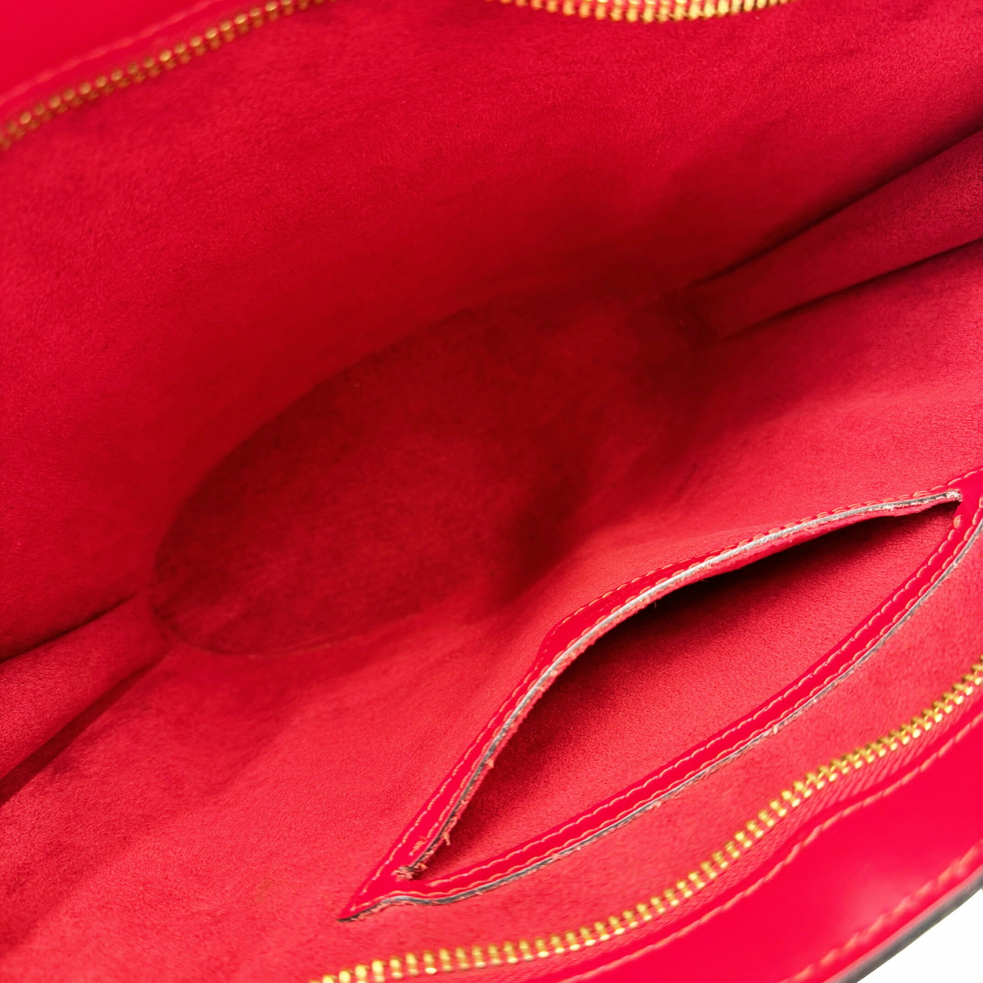 LOUIS VUITTON Saint Jacques Tote Bag Shoulder Epi Leather Red M52277 VI1926 Women's