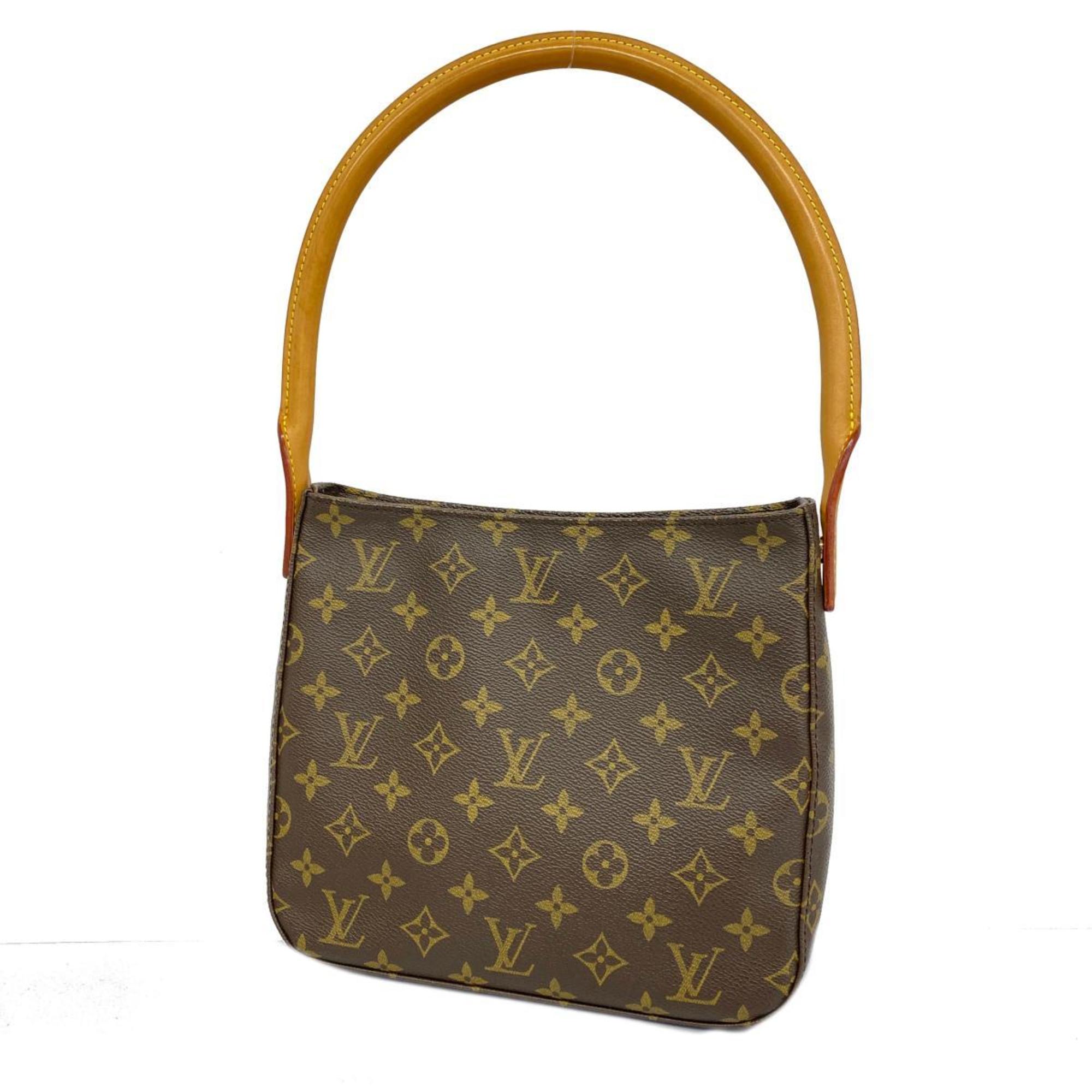 Louis Vuitton Shoulder Bag Monogram Looping MM M51146 Brown Women's