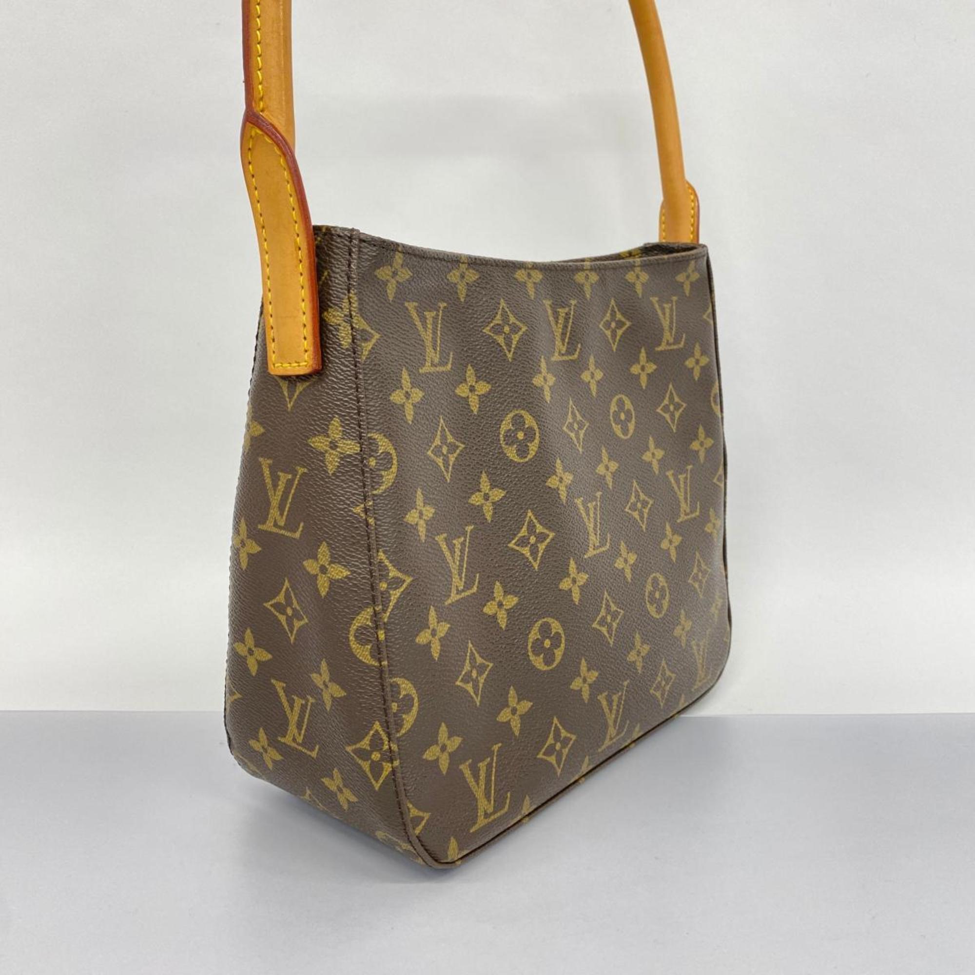 Louis Vuitton Shoulder Bag Monogram Looping MM M51146 Brown Women's