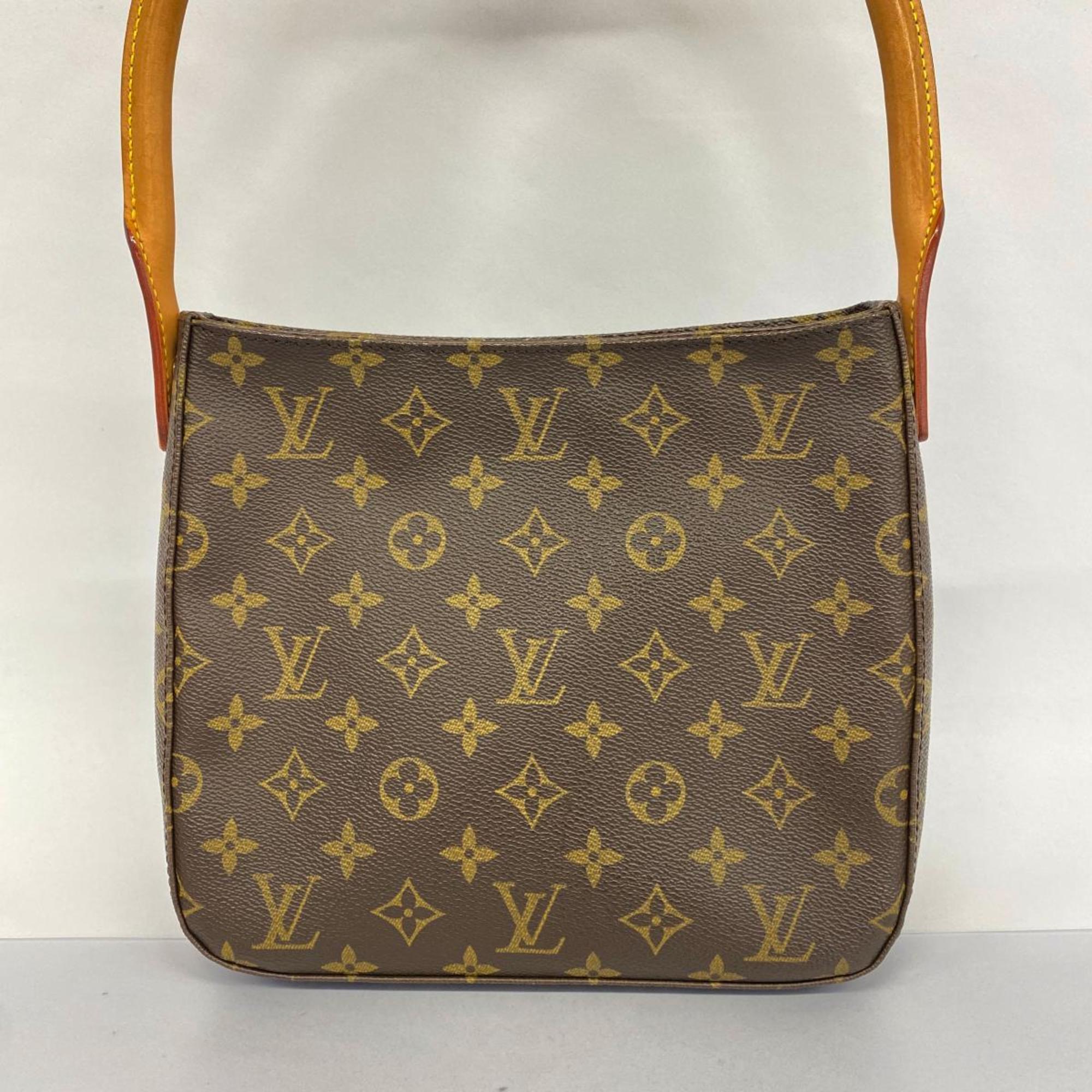 Louis Vuitton Shoulder Bag Monogram Looping MM M51146 Brown Women's