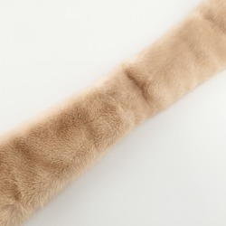 HERMES 591902DN-C1-00 Mink fur tippet scarf beige women's