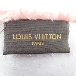 LOUIS VUITTON M73023 Echarpe LV Stamp Beaver Fur Tippet Scarf Crystal Pink Women's