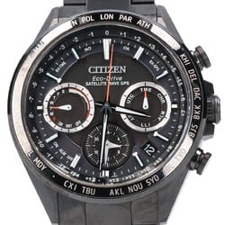 CITIZEN CC4014-62E F950-T026664 ATESA ACT Line Black Titanium Series Eco-Drive GPS Satellite Radio Wristwatch Men's