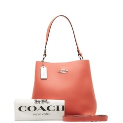 Coach handbag shoulder bag 91122 pink leather ladies COACH