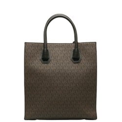 Michael Kors MK Monogram Tote Bag Shoulder Brown PVC Leather Women's