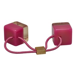 Louis Vuitton Unclusion Hair Cube Tie M65321 Pink Clear Acrylic Ladies LOUIS VUITTON