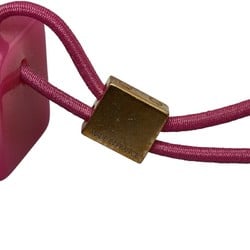 Louis Vuitton Unclusion Hair Cube Tie M65321 Pink Clear Acrylic Ladies LOUIS VUITTON