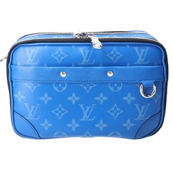 LOUIS VUITTON M31016 Taigarama Alpha Shoulder Bag Agave Blue Men's