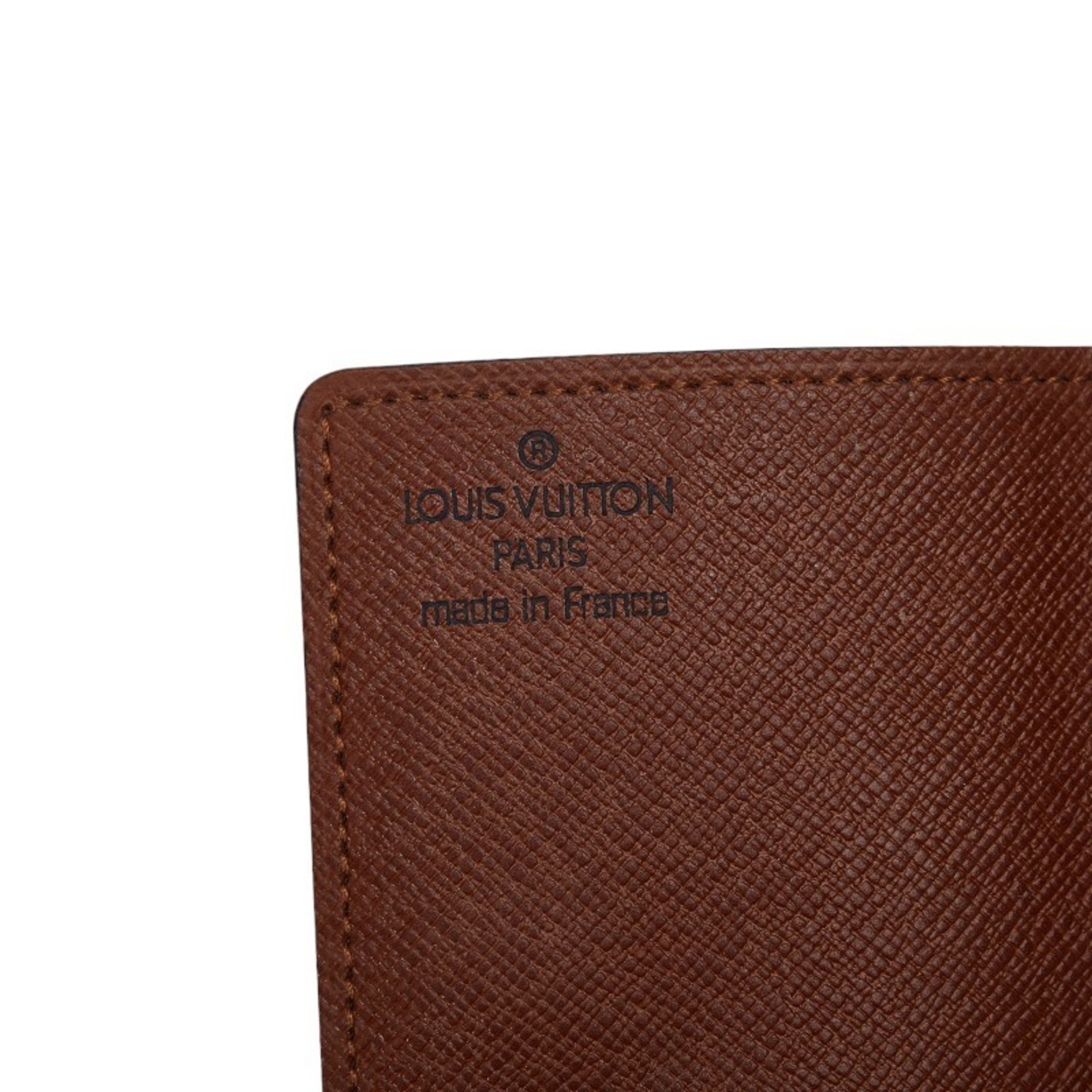 Louis Vuitton Monogram Portocarte Credit Presion Card Case M60937 Brown PVC Leather Ladies LOUIS VUITTON