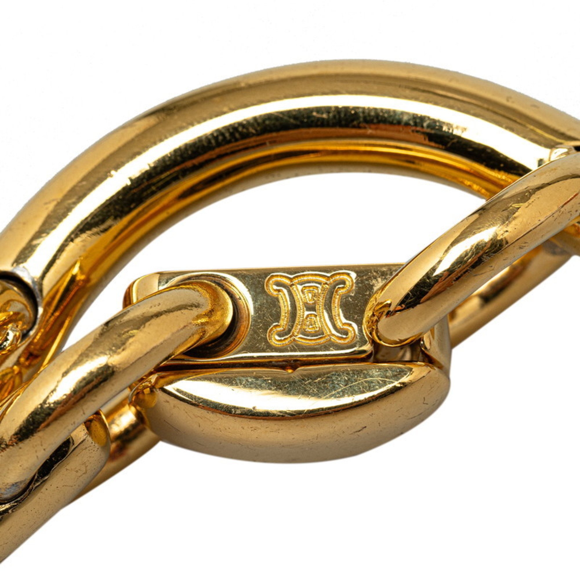 CELINE Bracelet Bangle Gold Plated Women's