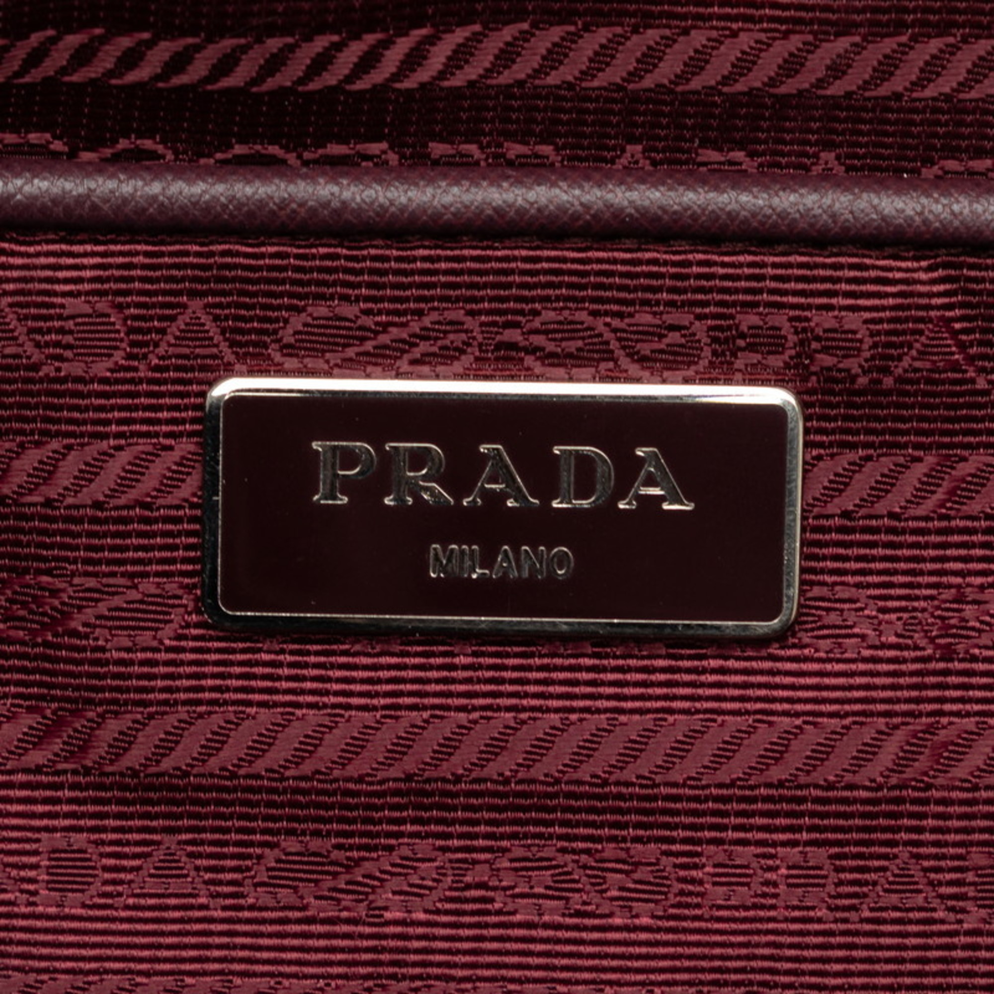 Prada Handbag Shoulder Bag BR4696 Brown Nylon Leather Women's PRADA