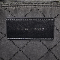 Michael Kors Cooper MK Monogram Tote Bag 37F1LCOT3B Black Grey PVC Leather Women's