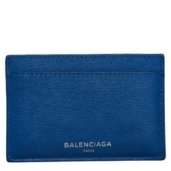 Balenciaga Card Case Pass 392126 Blue Grey Leather Women's BALENCIAGA