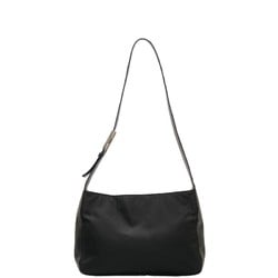 Prada Plate Bag Black Nylon Leather Women's PRADA