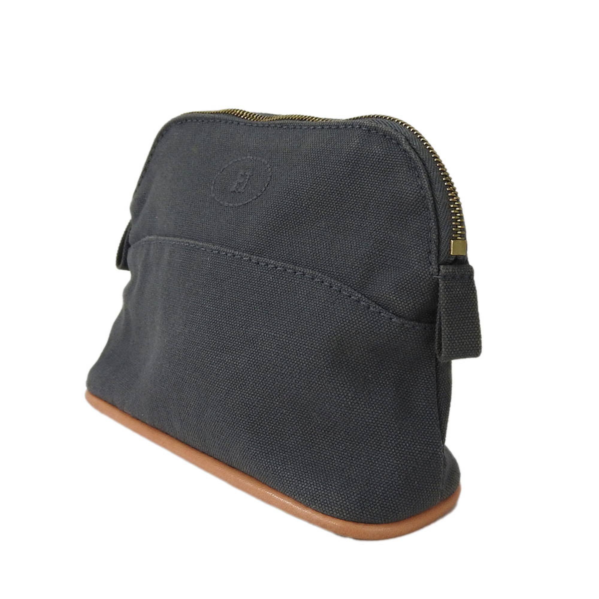 Hermes pouch Bolide canvas grey bag-in-bag accessory HERMES