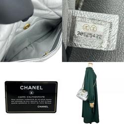 Chanel Shoulder Bag 19 AS1160 Leather Silver Chain 30 Series Women's CHANEL