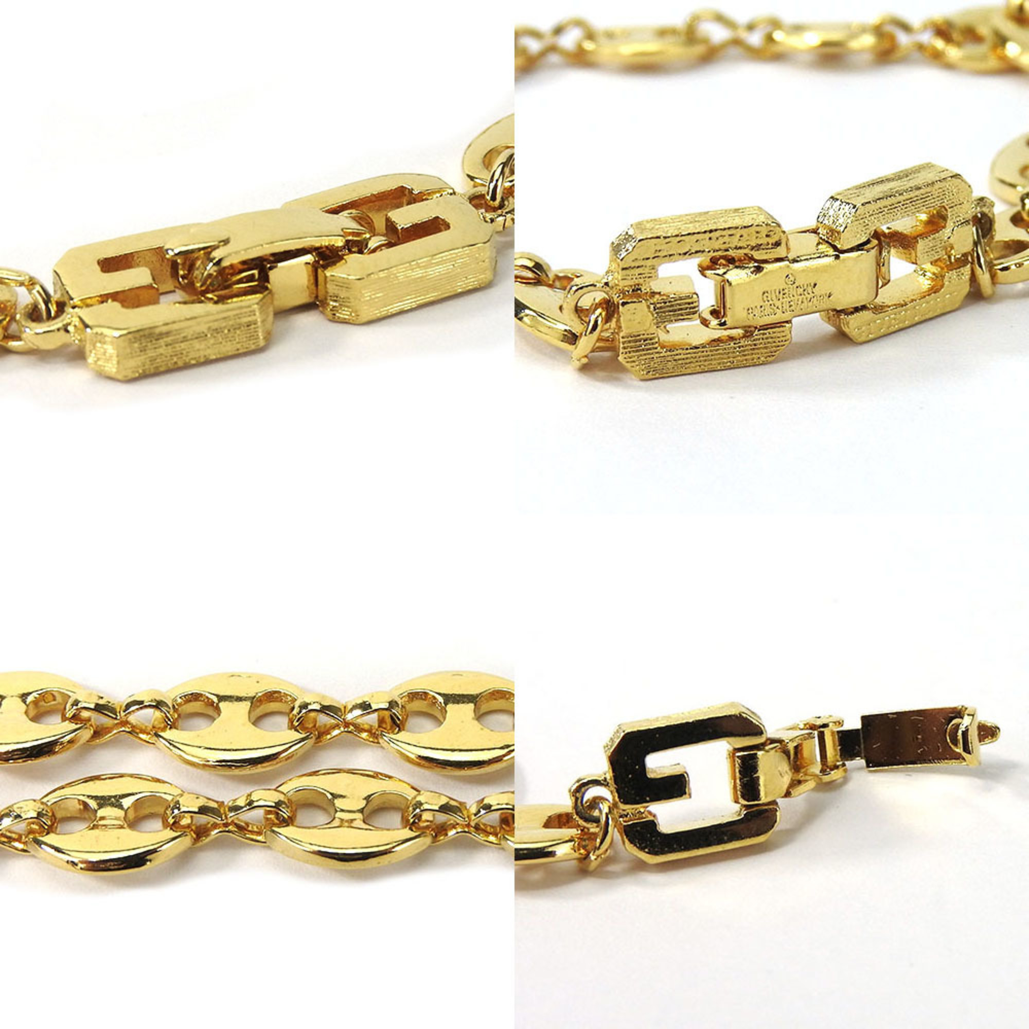 Givenchy Bracelet Metal Gold GP Chain Accessory Women's