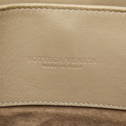 Bottega Veneta Intrecciato Handbag Grey Leather Women's BOTTEGAVENETA