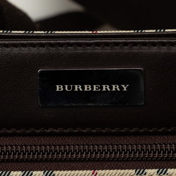 Burberry Nova Check Shoulder Bag Brown Canvas Leather Women's BURBERRY