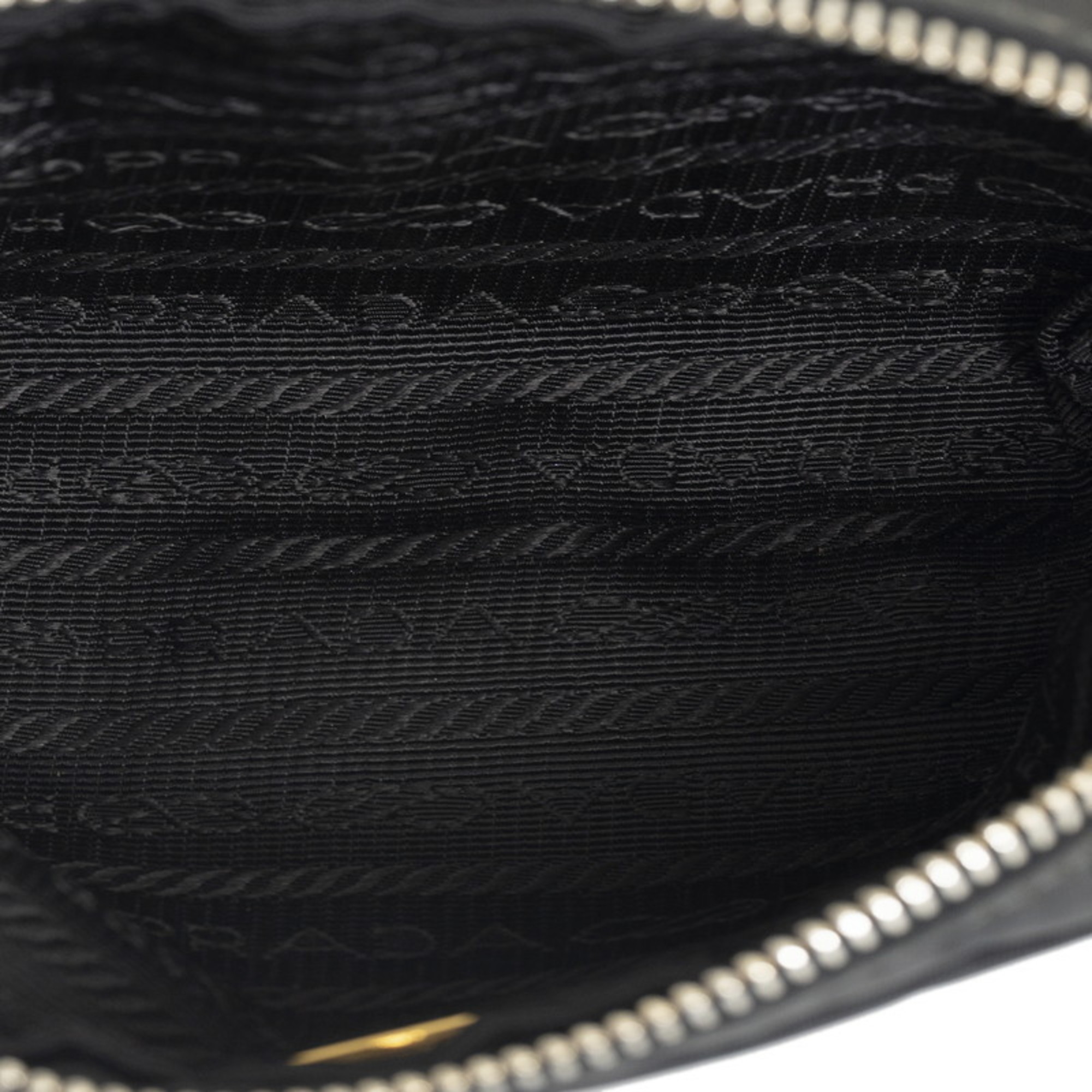 Prada Ribbon Pouch Black Nylon Women's PRADA