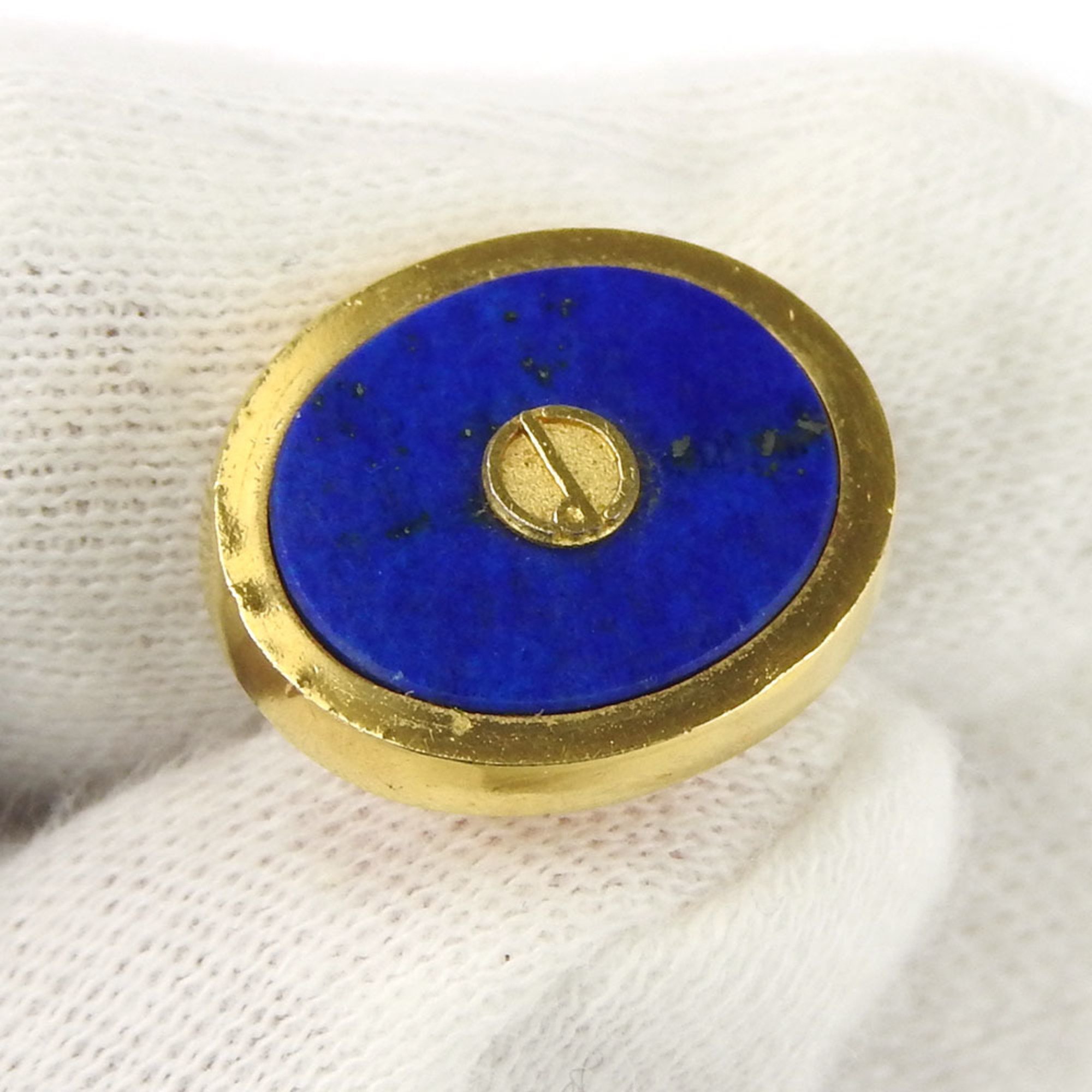 Dunhill Cufflinks Lapis Lazuli Metal Blue Gold Man Men's