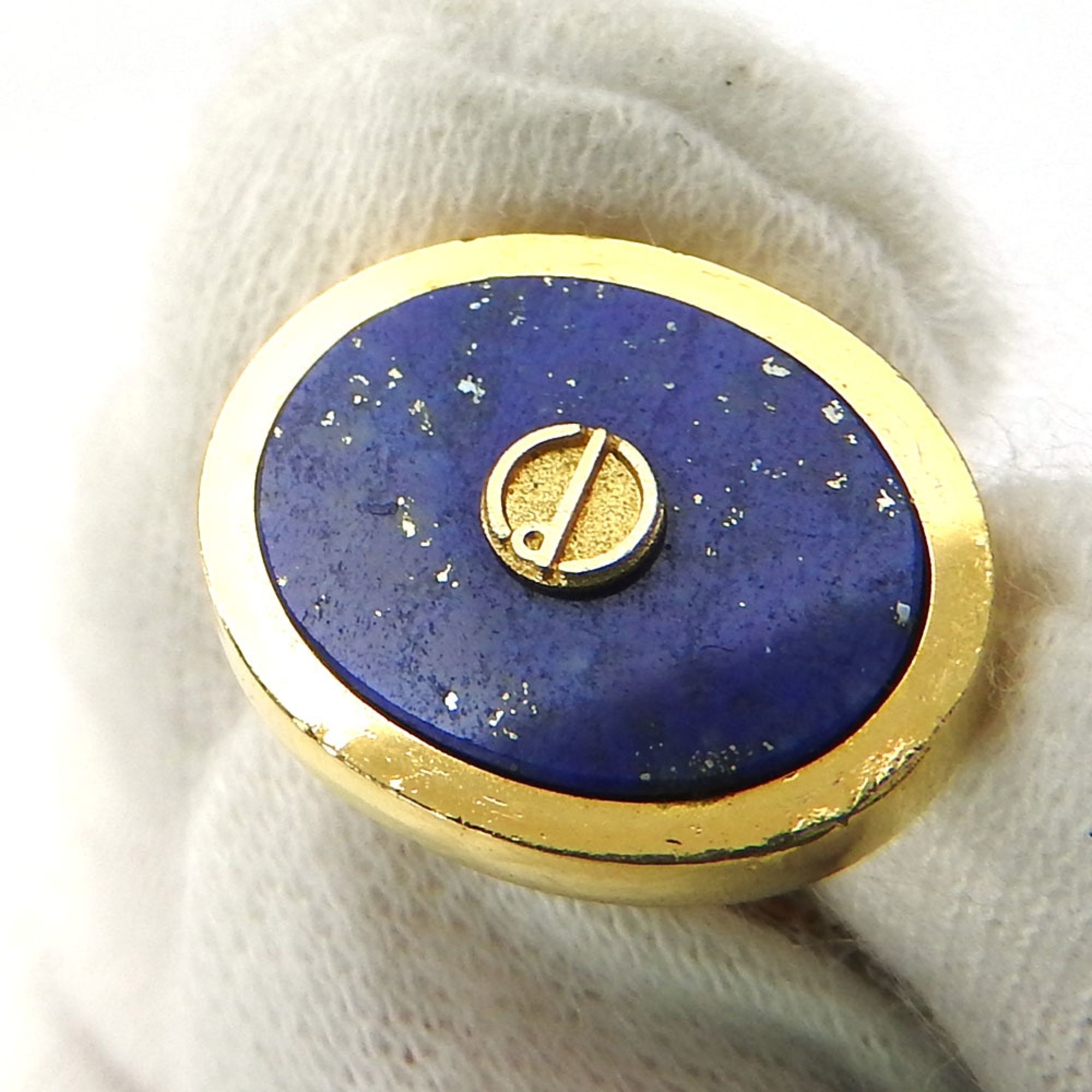 Dunhill Cufflinks Lapis Lazuli Metal Blue Gold Man Men's