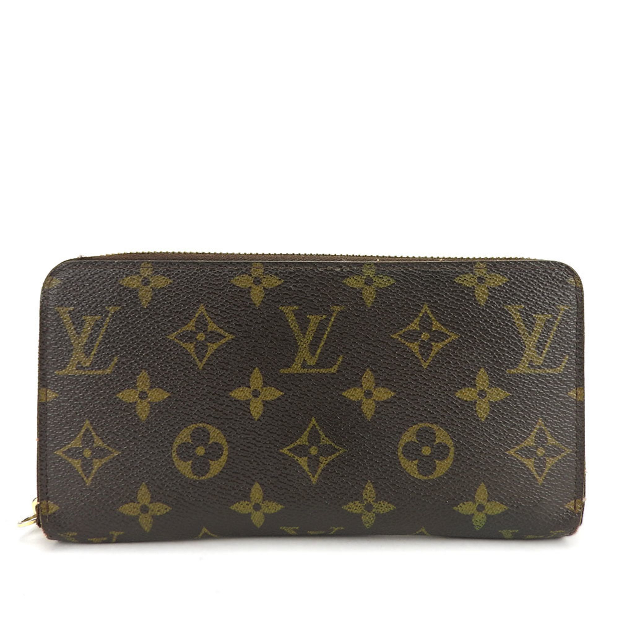 Louis Vuitton Long Wallet Zippy M60017 Monogram Canvas Brown Round Accessory Women's Men's LOUIS VUITTON