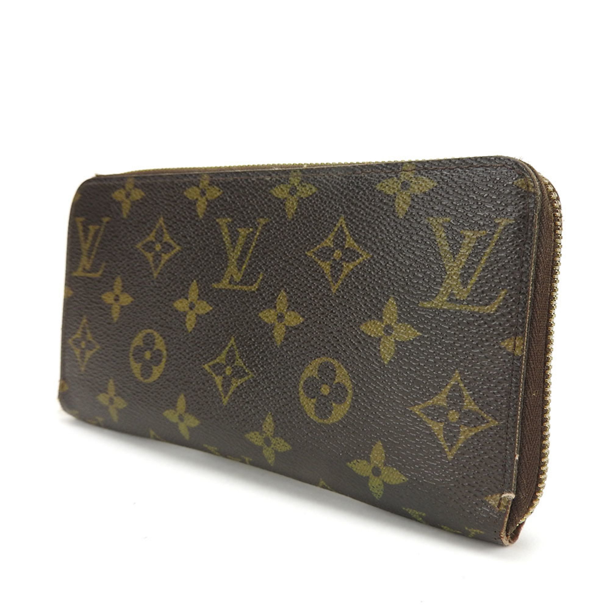 Louis Vuitton Long Wallet Zippy M60017 Monogram Canvas Brown Round Accessory Women's Men's LOUIS VUITTON