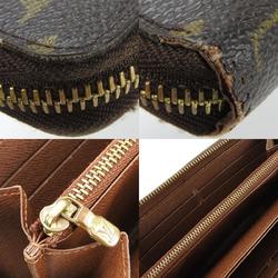 Louis Vuitton Long Wallet Zippy M60017 Monogram Canvas Brown Round Accessory Women's Men's LOUIS VUITTON