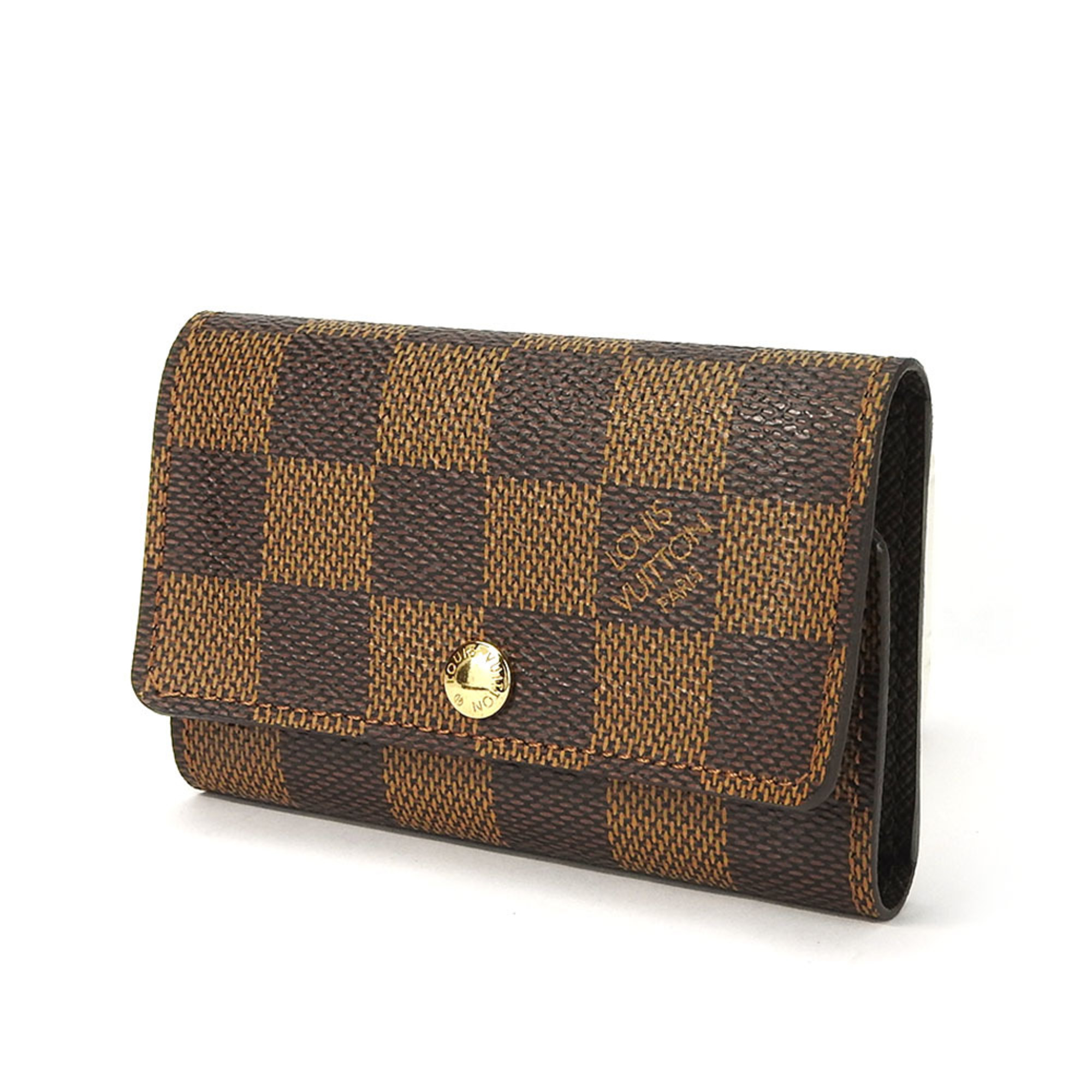 Louis Vuitton Key Case Multicle 6 N62630 Damier Canvas Brown 6-ring Accessory Women's Men's LOUIS VUITTON