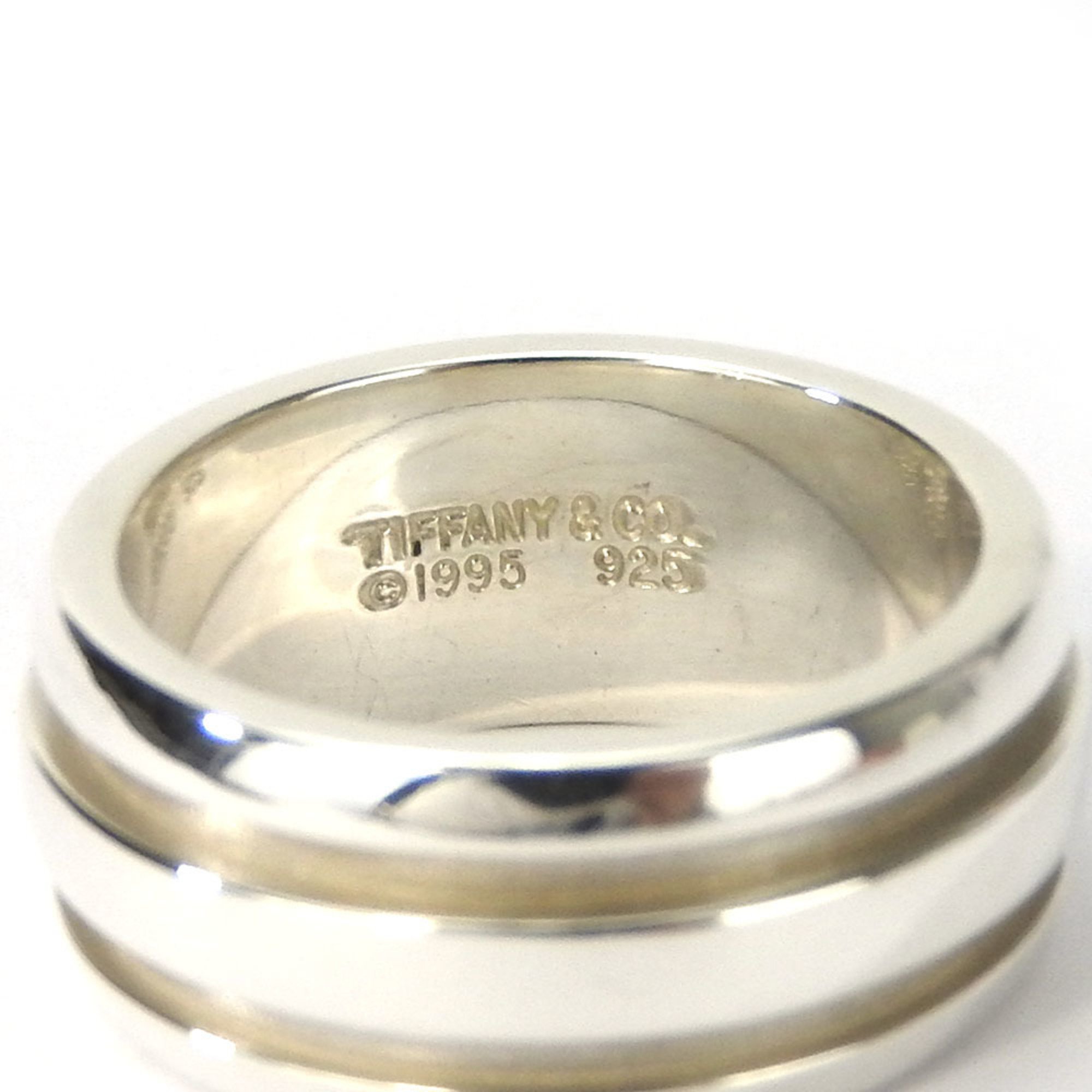 Tiffany & Co. Ring Atlas Grouped Double Line Silver 925 Approx. 10.0g Accessory Women's TIFFANY