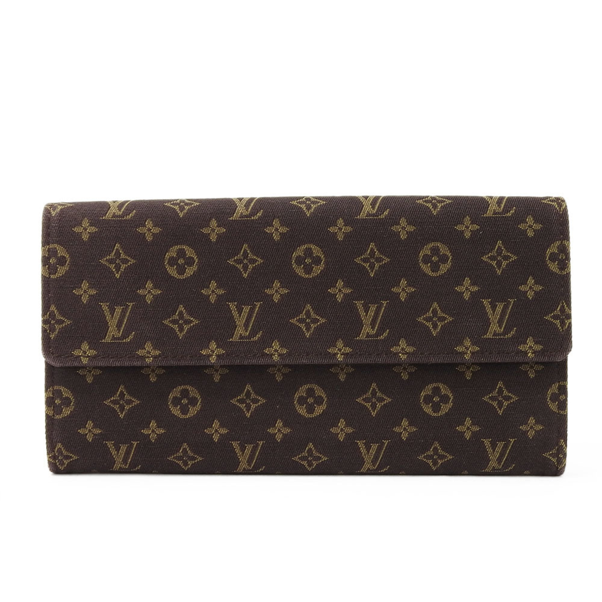 Louis Vuitton Long Wallet Portefeuille Sarah M95234 Monogram Lan Brown Accessories Women's LOUIS VUITTON