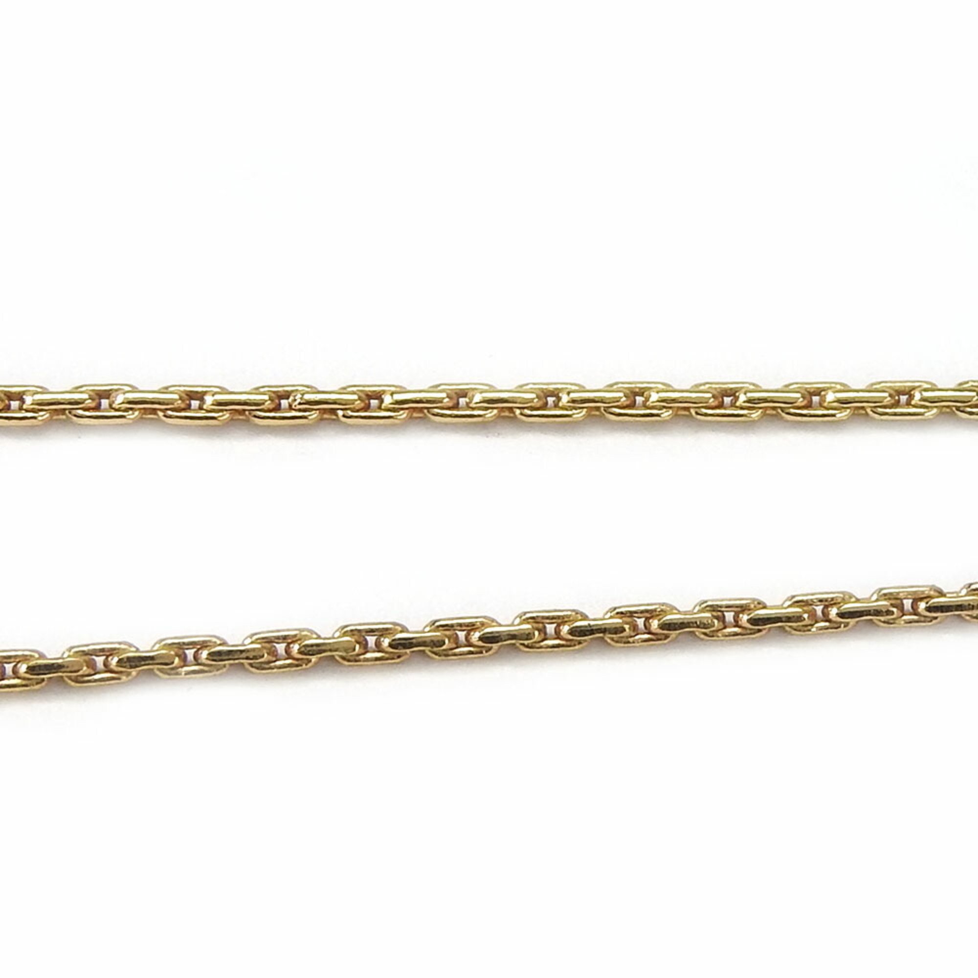 Christian Dior Necklace Metal Gold Rhinestone Women's