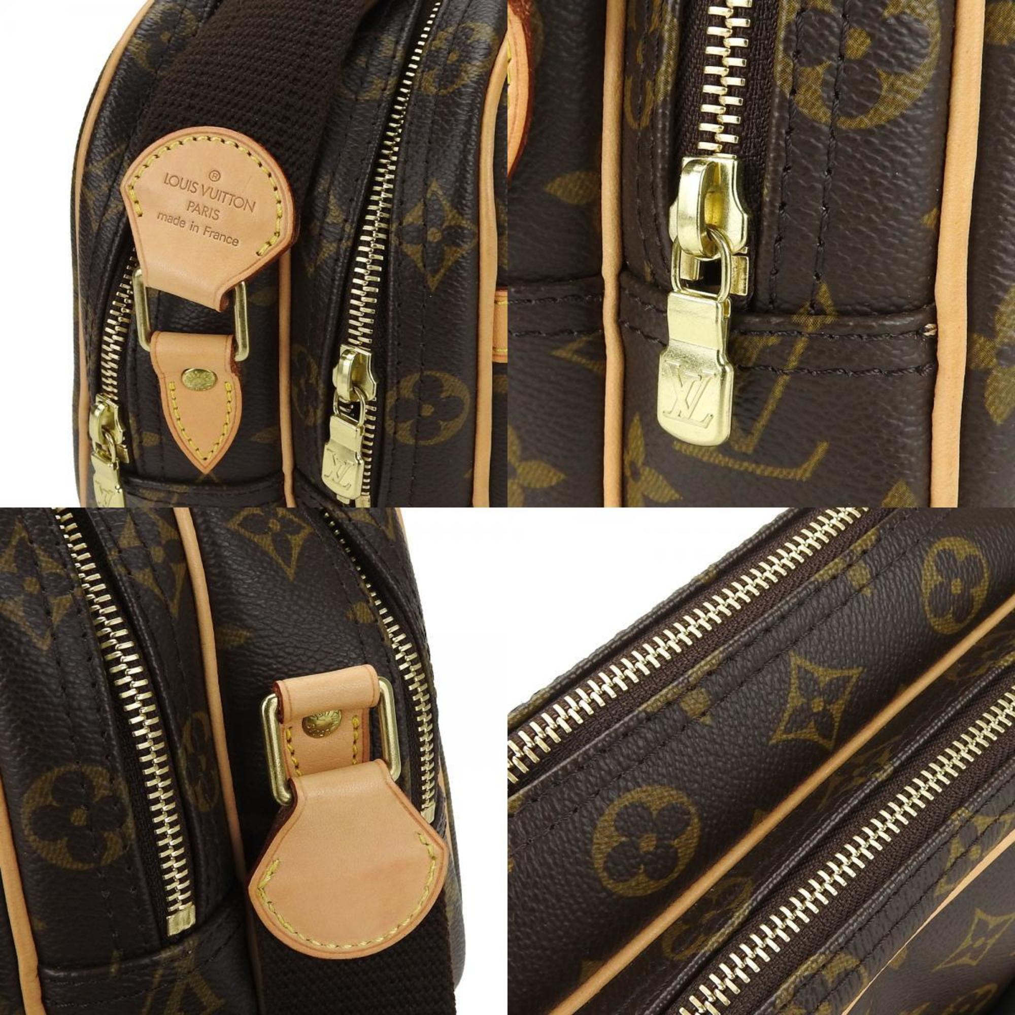 Louis Vuitton Shoulder Bag Reporter PM M45254 Monogram Canvas Brown Women's Men's LOUIS VUITTON